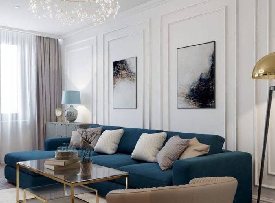 Calm modern living room